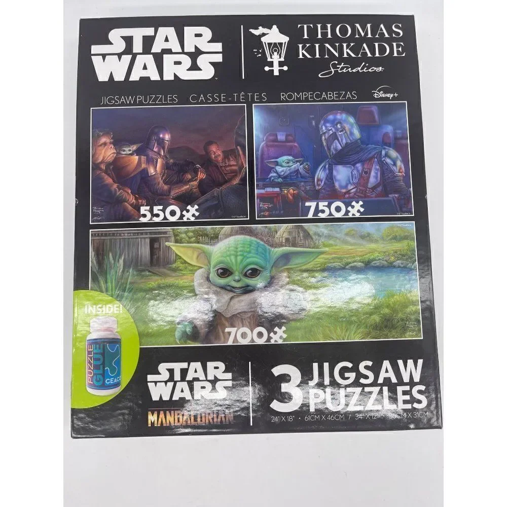 Star Wars The Mandalorian 3 Interlocking Jigsaw Puzzles